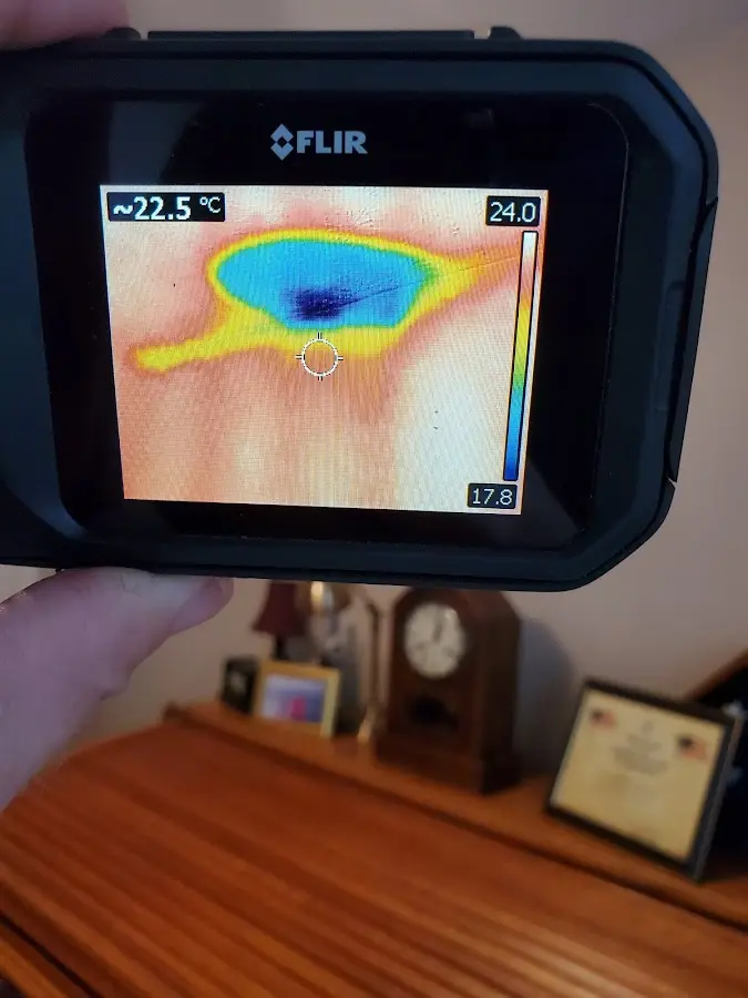 Thermal imaging inspection for water damage in Middlesex